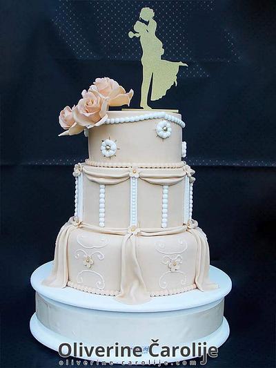 Wedding cake  - Cake by Oliverine Čarolije 