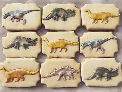 Dinosaur cookies - Cake by Gabriela