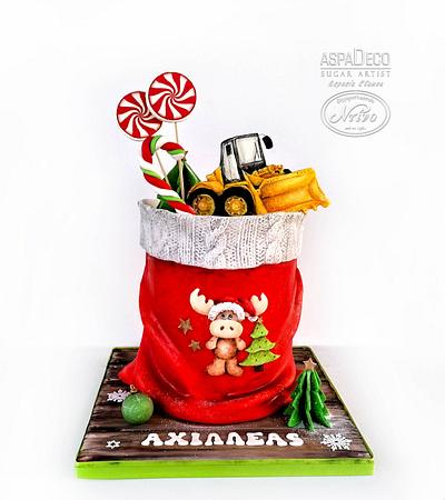 "Santa's Sack" - Cake by Aspasia Stamou