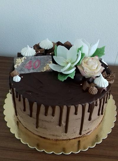 Chocolate and cherries - Cake by Ellyys