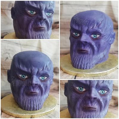 Thanos sculpted head - Cake by Fernandas Cakes And More