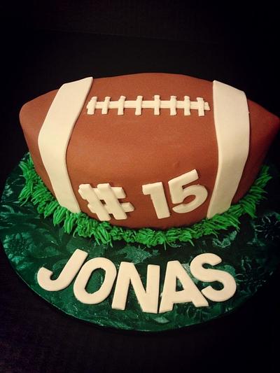 Football Birthday Cake - Cake by The Ruffled Crumb