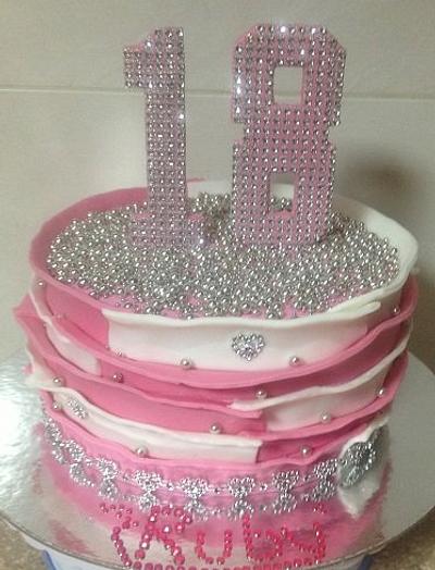 Pink Girly Bling - Cake by CakesbyCorrina