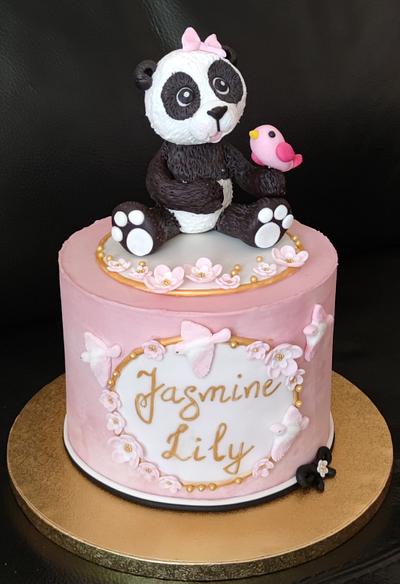 with panda and birds - Cake by OSLAVKA