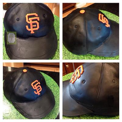 SF Giants baseball cap - Cake by Ventidesign Cakes