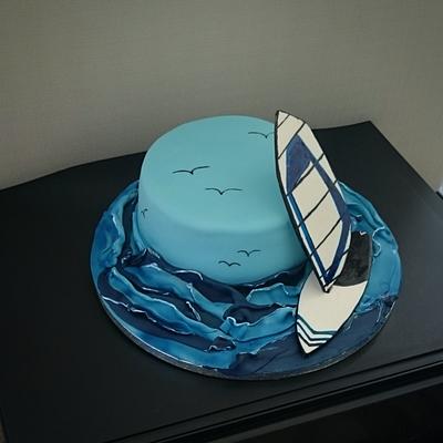 Windsurfing - Cake by nef_cake_deco