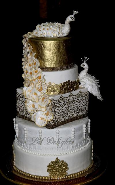 Peacock Wedding Cake  - Cake by Sangeetha