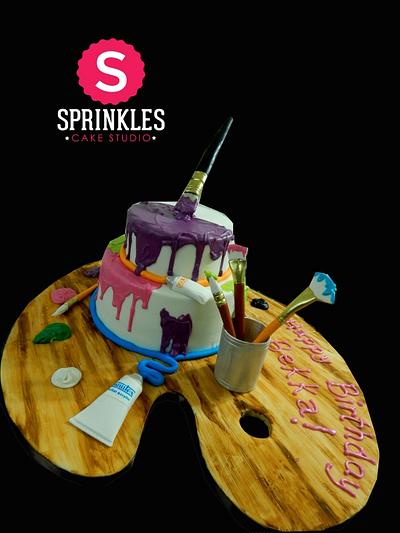 Painter's palette - Cake by Sprinkles Cake Studio
