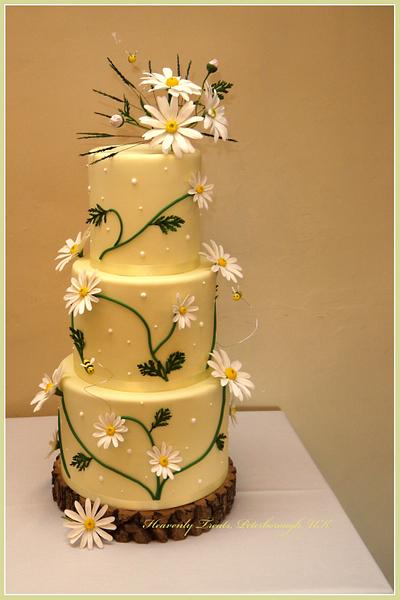 Daisy Wedding Cake - Cake by Heavenly Treats by Lulu