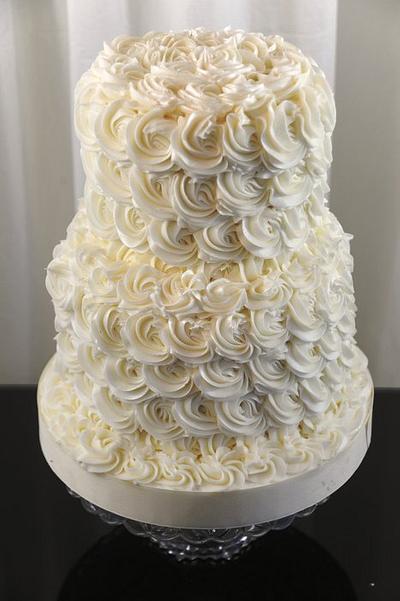 Buttercream Rosettes - Cake by Sugarpixy