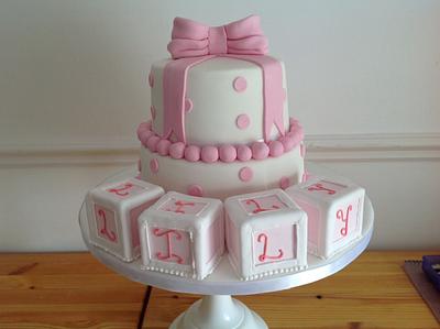 Lily's christening cake - Cake by Iced Images Cakes (Karen Ker)