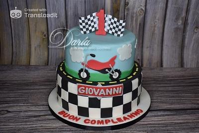 moto racing cake - Cake by Daria Albanese