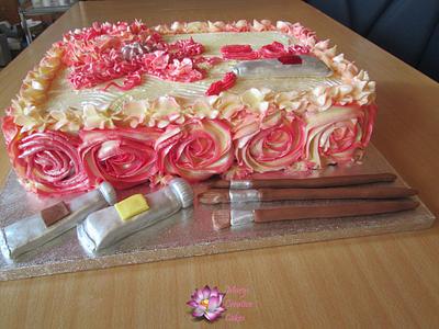 Shiny  Butter cream cake - Cake by Mary Yogeswaran