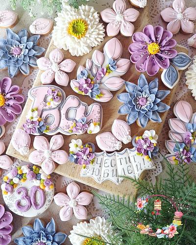 Flower cookies - Cake by Rositsa Aleksieva