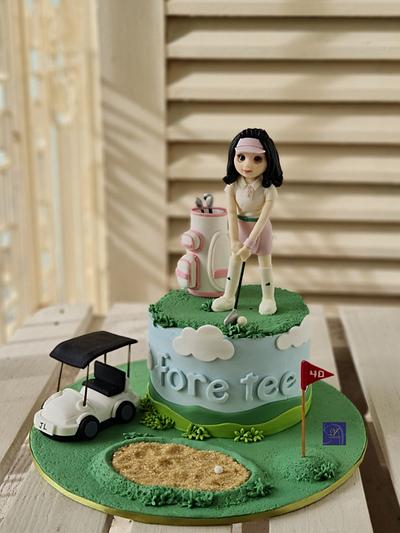 Golf Theme for a lady - Cake by Ms. V
