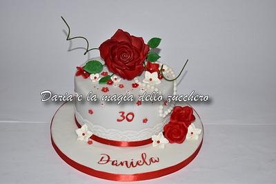 Cake with rose - Cake by Daria Albanese