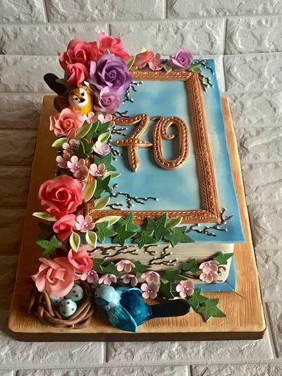 Happy 70 anniversary! - Cake by Ditsan
