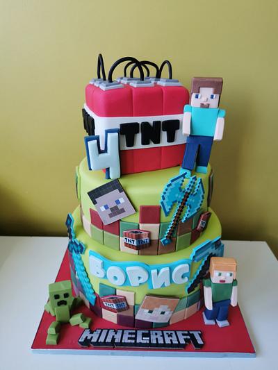 Minecraft - Cake by Stamena Dobrudjelieva