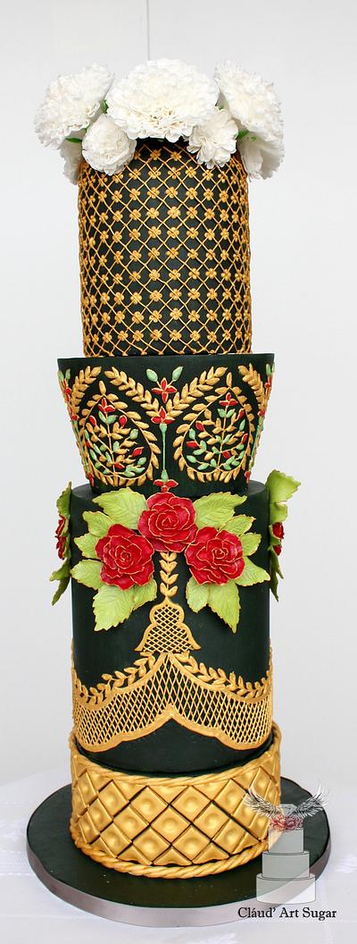 Magnificent Bangladesh - An International Cake Art Collaboration- Bangladesh Wedding Cake - Cake by Cláud' Art Sugar
