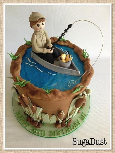 GONE FISHING! - Cake by Mary @ SugaDust