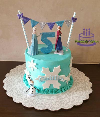 Simple little Frozen cake - Cake by Mommade Cakes 