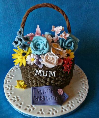 flower basket for lil - Cake by sarahtosney