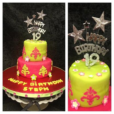 My daughters 19th birthday cake - Cake by Kirstie's cakes