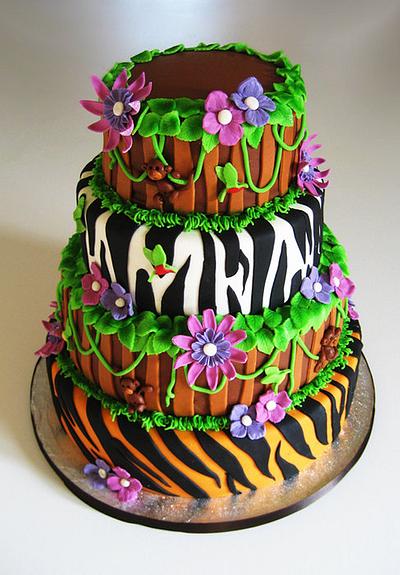 Jungle Wedding - Cake by Etty