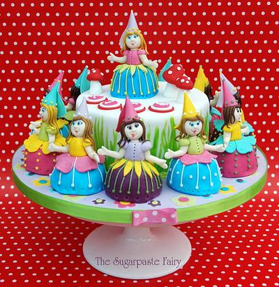 12 Dancing Flower Princesses - Cake by The Sugarpaste Fairy
