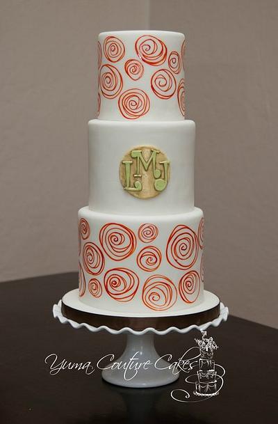 Modern wedding - Cake by Jamie Hoffman