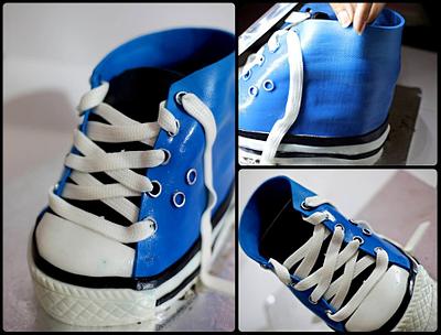 Converse shoe  - Cake by Ms.K Cupcakes