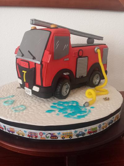 cake car Firefighter - Cake by Nurisscupcakes