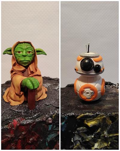 Yoda and SPHERO-BB8 - Cake by Dari Karafizieva