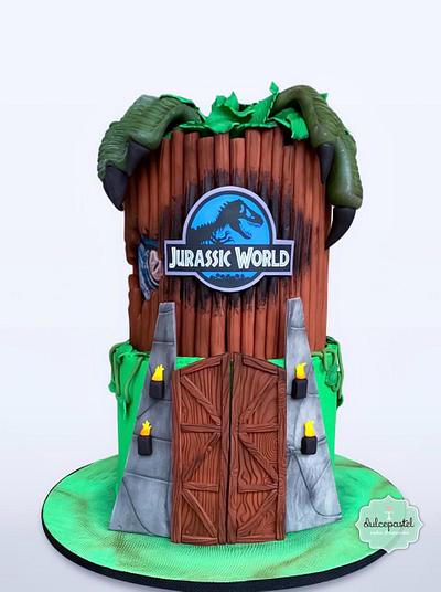 Torta Jurassic World en Medellín - Cake by Dulcepastel.com