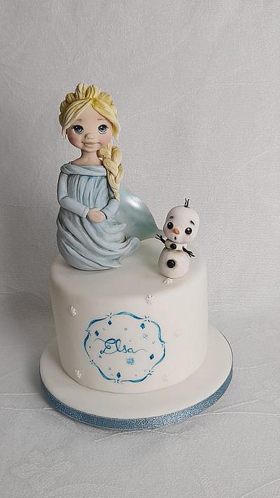 Princess Elsa baby - Cake by Nicole Veloso