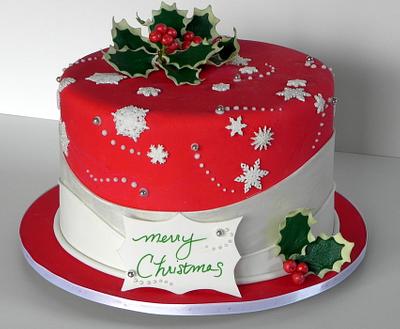 Merry Christmas - Cake by Kara Andretta - Kara's Couture Cakes