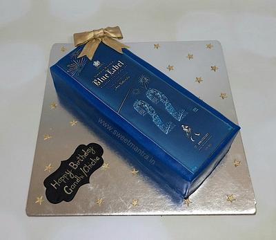 Johnnie Walker bottle cake - Cake by Sweet Mantra Homemade Customized Cakes Pune