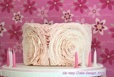 Ruffle Rose Cake - Cake by Natasha Hansson