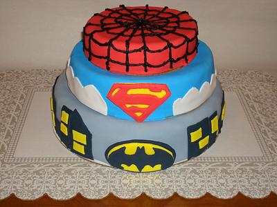 Superhero Cake - Cake by CM Sweet Shoppe