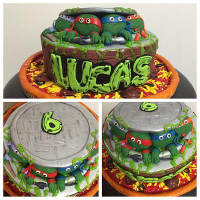 TMNT - Cake by The White house cakes 