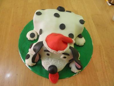Puppy Christmas Cake - Cake by JudeCreations