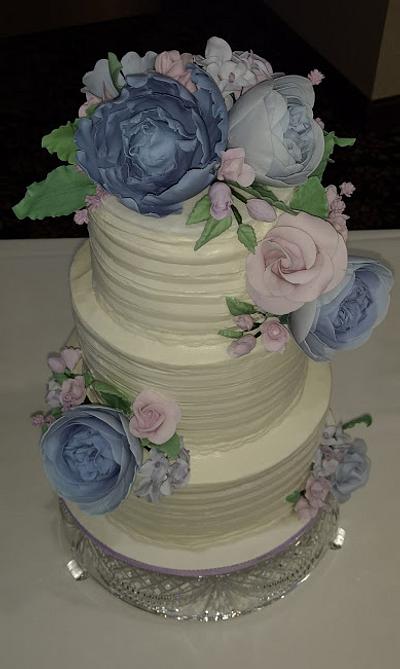 Rustic Lilac Wedding Cake - Cake by Ms. Shawn