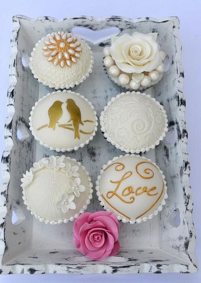 White Romance - Cake by Hilary Rose Cupcakes