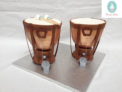 Timpani (kettledrums) cake - Cake by Denisa O'Shea