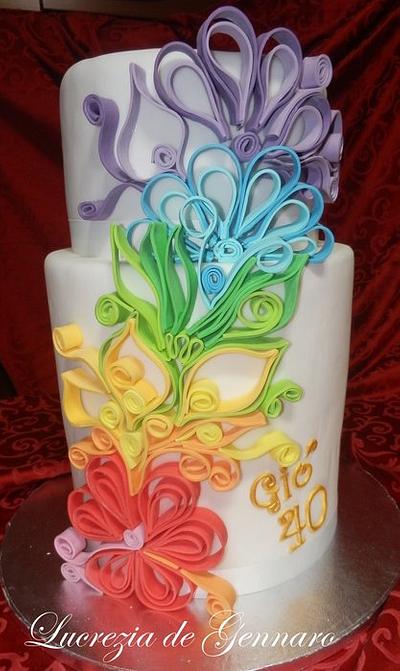 quilling cake - Cake by sweet_sugar_crazy