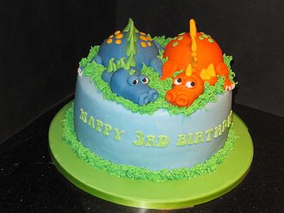dino cake  - Cake by d and k creative cakes