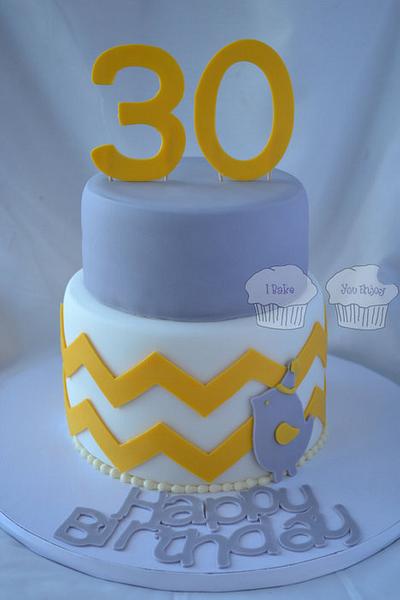 Tweet Bird says Happy 30th! - Cake by Susan