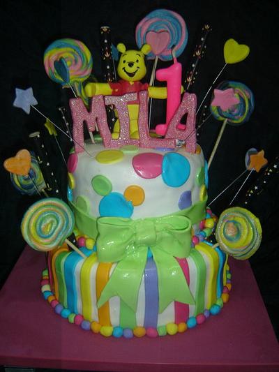 Winnie Pooh in Candyland - Cake by Katarina