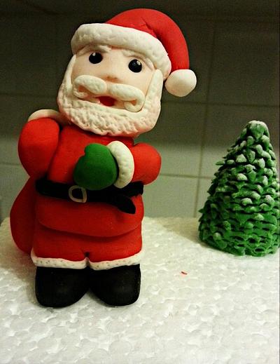 Santa topper. - Cake by Doyin