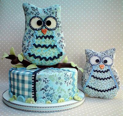 Owl babyshower - Cake by RockCakes